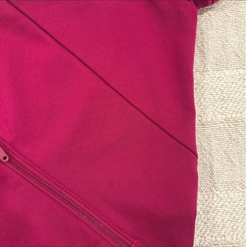 Adidas x Danielle Cathari Burgundy Track Jacket with White Stripe Details - Picture 7 of 7